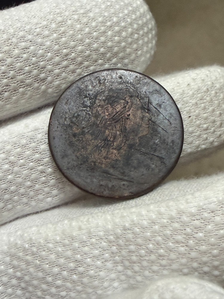 1798 Draped Bust Large Cent Old US Type Coin Nice Details