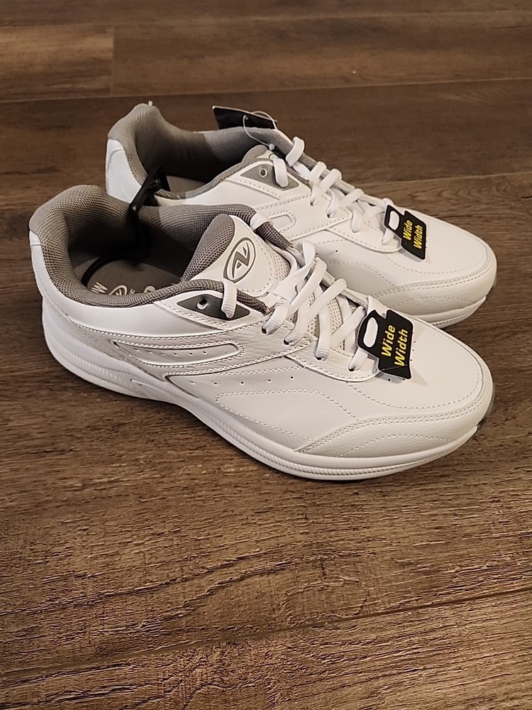 Athletic Works Men's Omar Walking Shoe-White-Size 9 W Lightweight