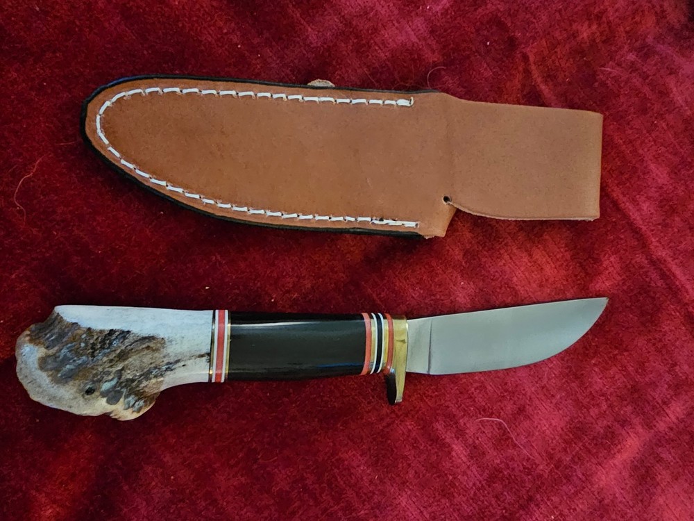 Marble's Fixed Blade Hunter Buffalo/Crown Stag Handle