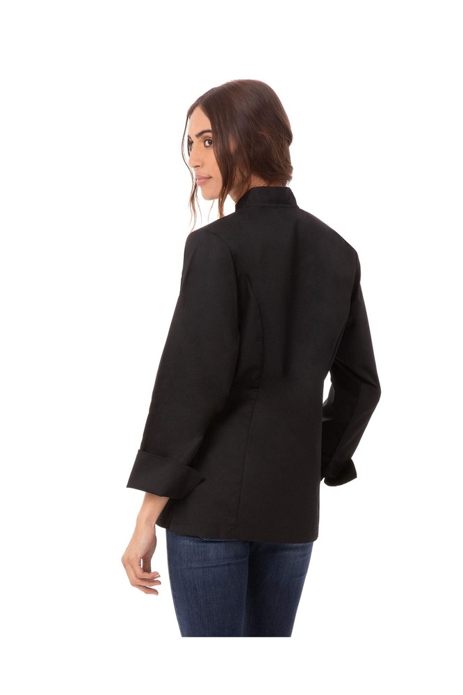 Chef Works Women's Sofia Chef Coat Medium Black