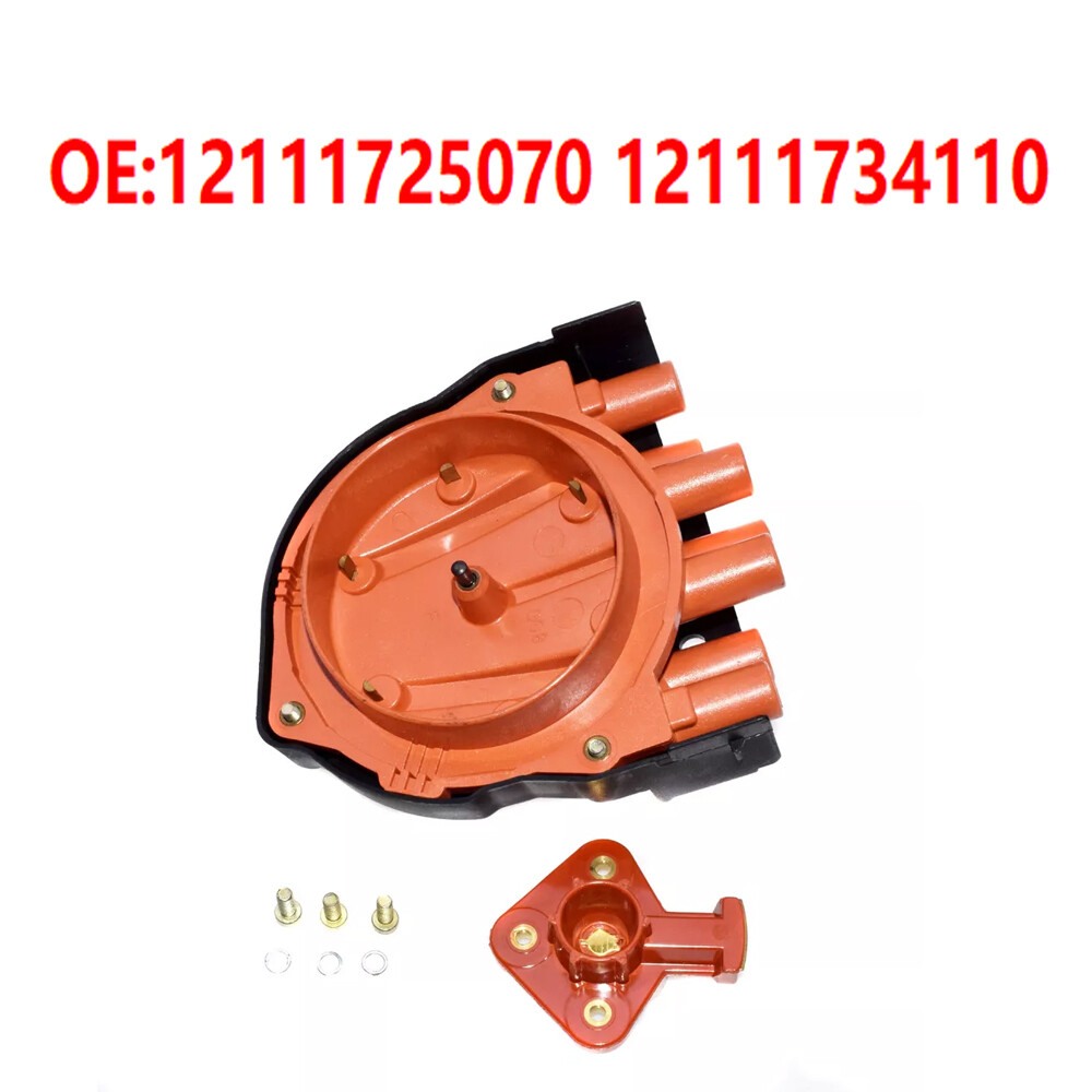 Fit BMW E23 E24 E28 E30 E31 E32 Distributor Cap & Rotor 12111725070,12111734110