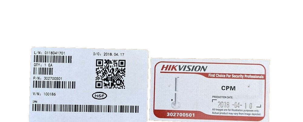 HIKVISION CPM Camera Ceiling Pendant Mount # 302700501 NEW