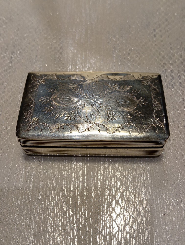 Solid Silver Snuffbox, Early 19th Century.