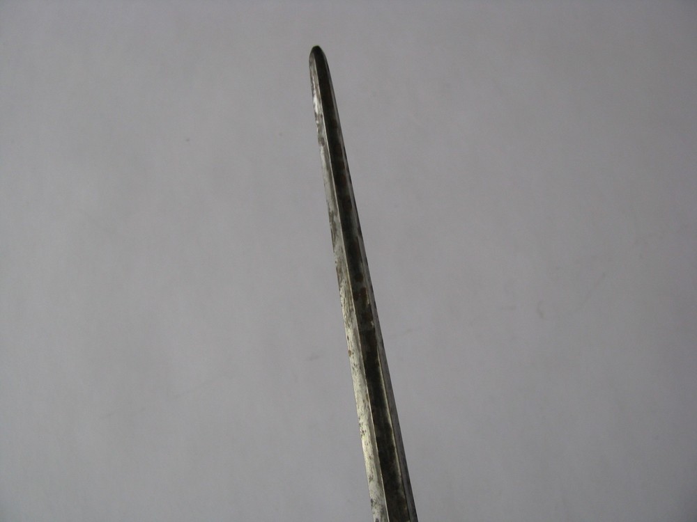 1847 Rogers Bros Ancestral Pattern Carving Knife Sharper Silver Plate Handle Lg