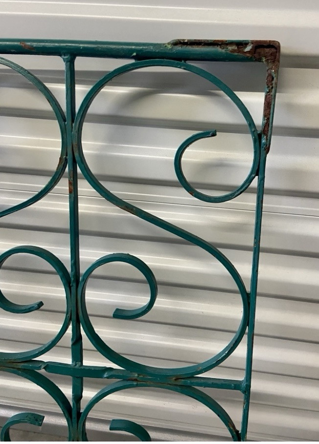 Antique Architectural Heavy Iron Panel Wall Decor