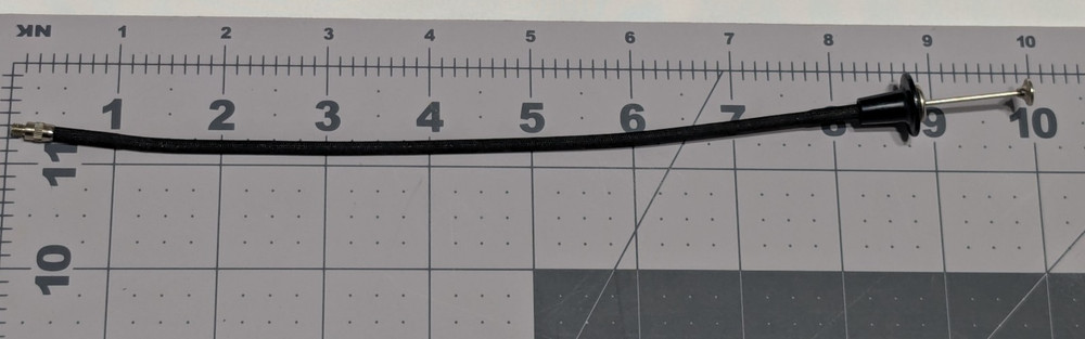 VINTAGE PRONTOR Cable shutter Release Remote CABLE 10" BLACK /SILVER PUSH BUTTON