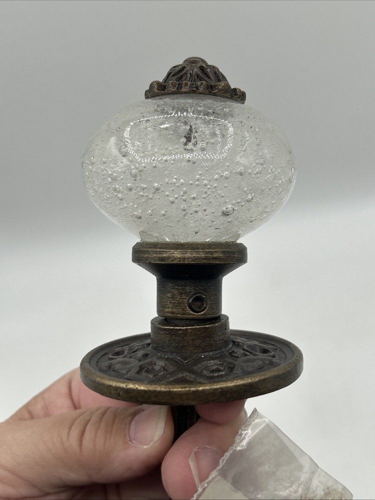 TWO Bubble Glass Knob Pull Decorative Door Knobs Hardware by Hobby Lobby