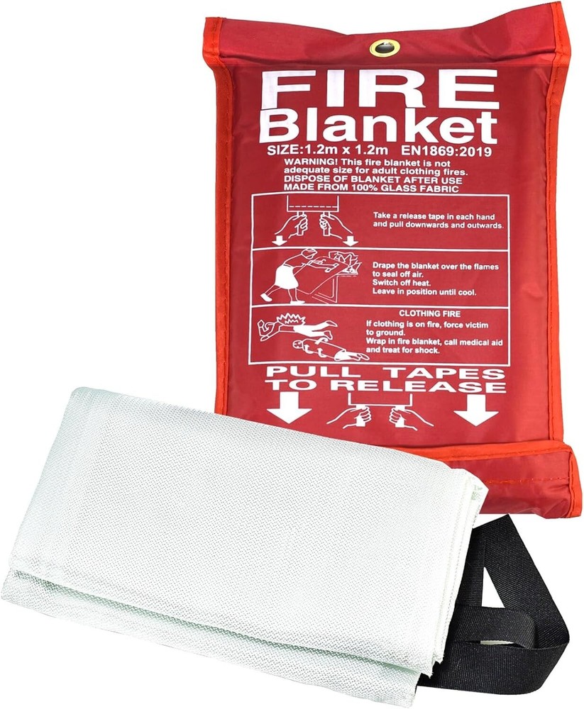 Fire Blanket for Home Kitchen Emergency Fire Suppression 48"x48"