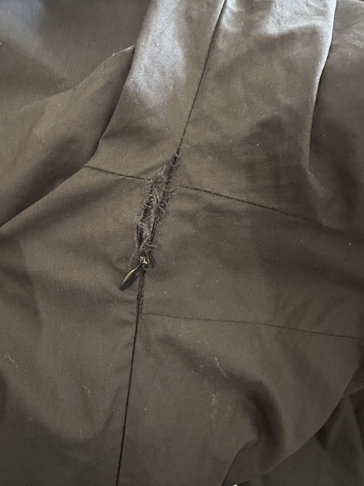 *Flawed* Victorian Choice Black Blouse Steampunk Witchy Goth Button Top Medium