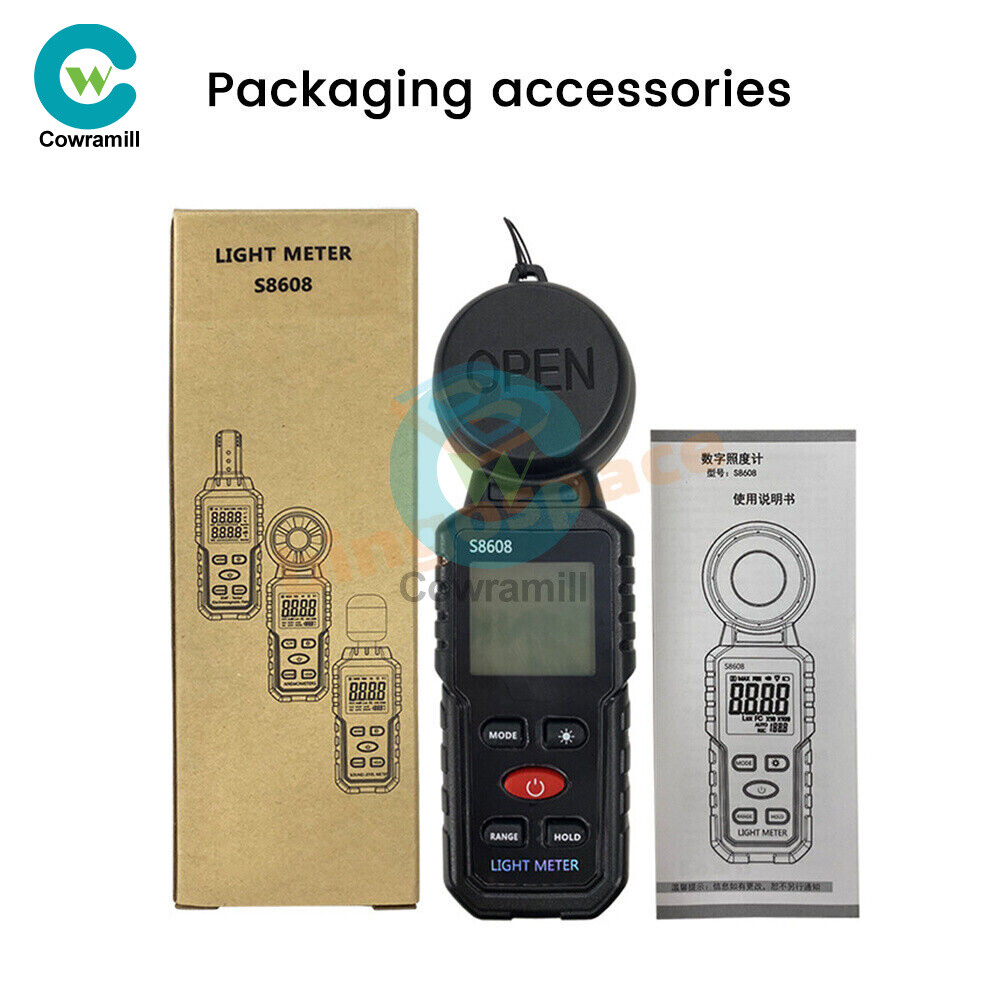 Digital illuminance Light Meter Lux meter Photometer 200000Lux Luxmeter Tool