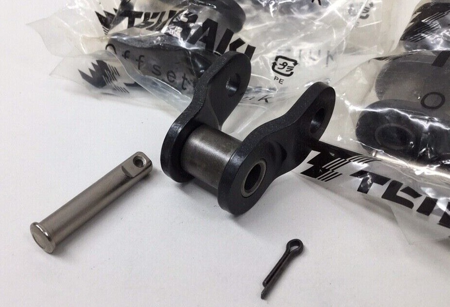 Tsubaki RS60 Offset Link Lambda Single Pin With Cotter Key (Pack Of 10)