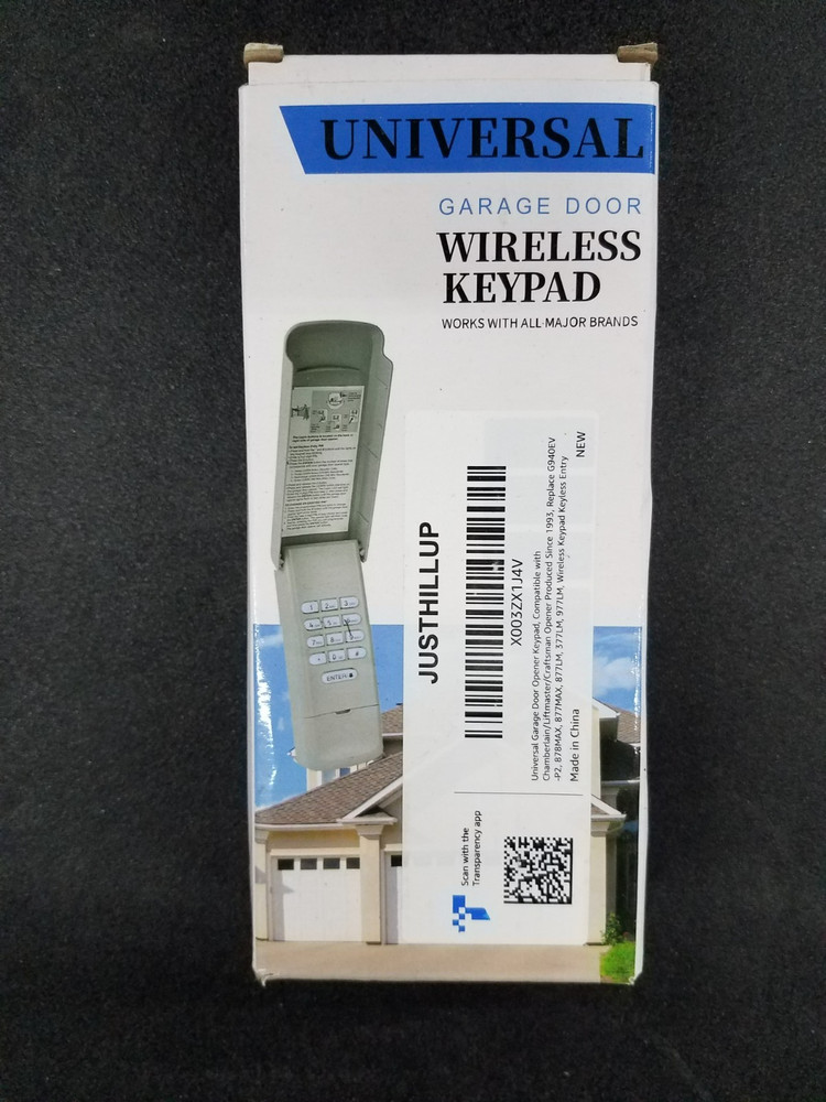 Universal Garage Door Wireless Keypad with Most Brands