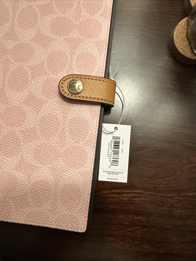 Coach Powder Pink Notebook