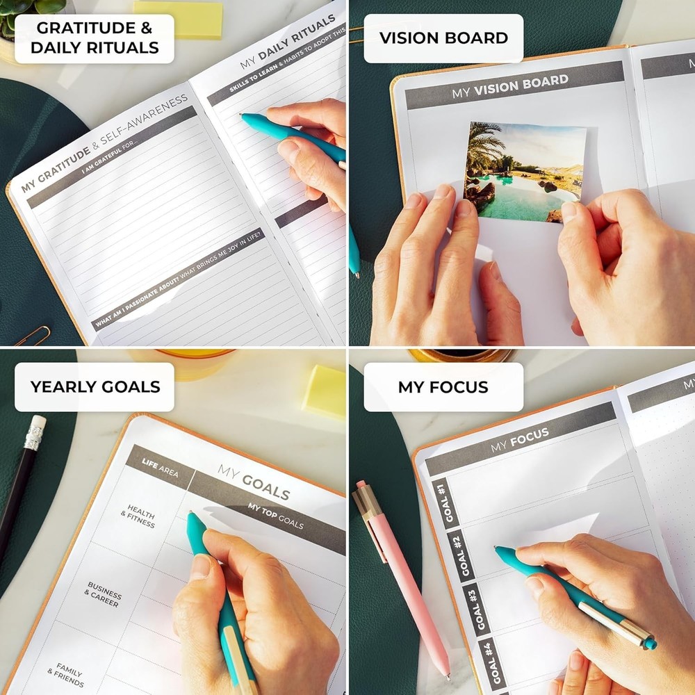 Daily Planner with To-Do List & Hourly Schedule - Orange