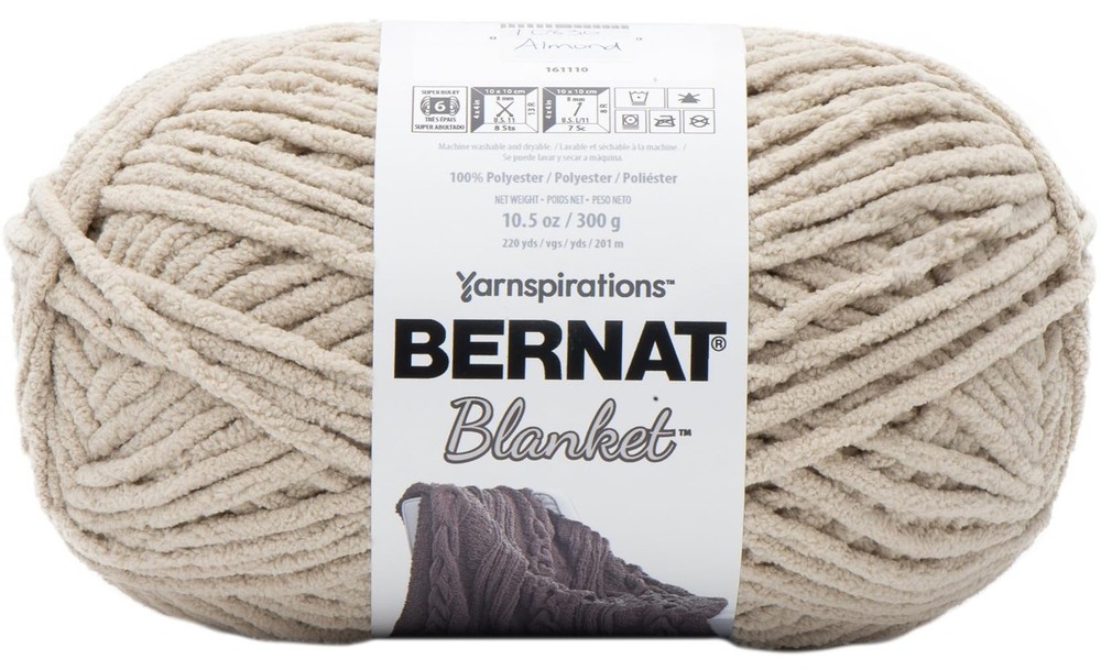 Bernat Almond Yarn Blanket