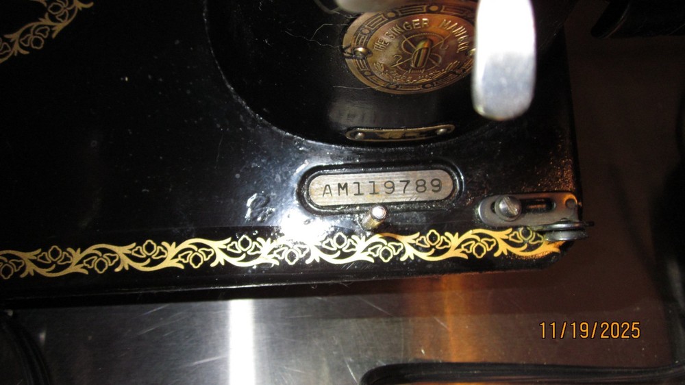 VTG SINGER SEWING MACHINE MODEL 15-91, SERVICED REBUILT