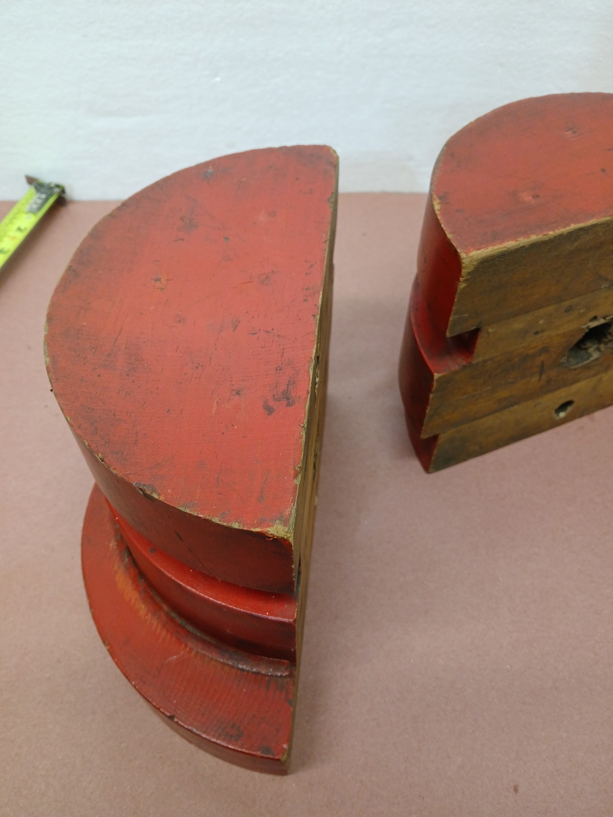 Wooden Foundry Pattern Mold Split Pattern Industrial Casting Steampunk Decor