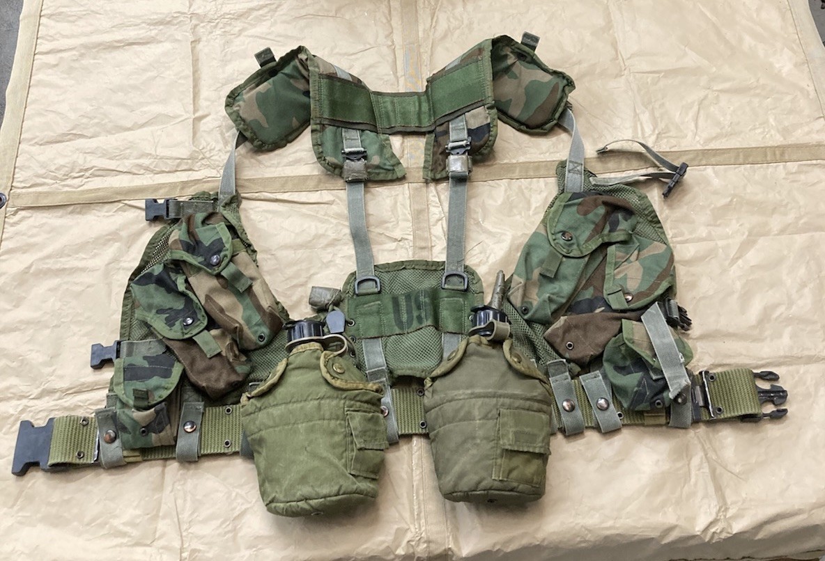 USGI LBV 88 Set Woodland Tactical Gear Lot M81 Army Surplus