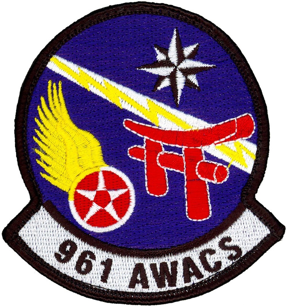 USAF 961st AIRBORNE AIR CONTROL SQUADRON HERITAGE PATCH