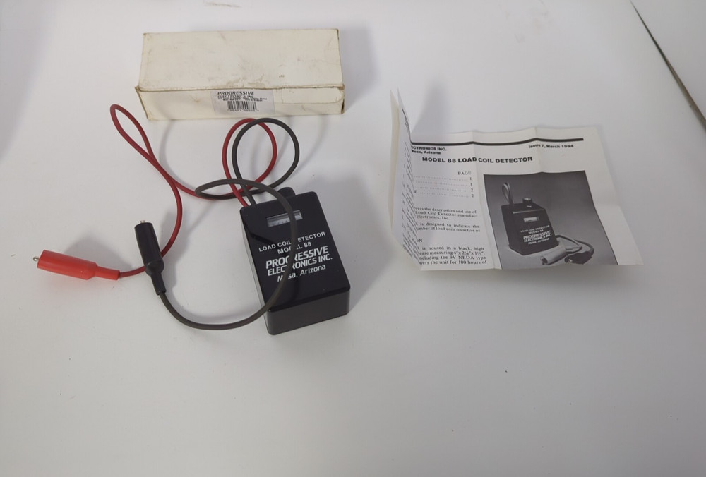 VINTAGE PROGRESSIVE MODEL 88 LOAD COIL DETECTOR MARCH 1994