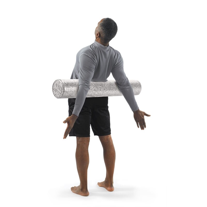 OPTP Silver AXIS Foam Roller - Moderate Density 36 x 3 Inches