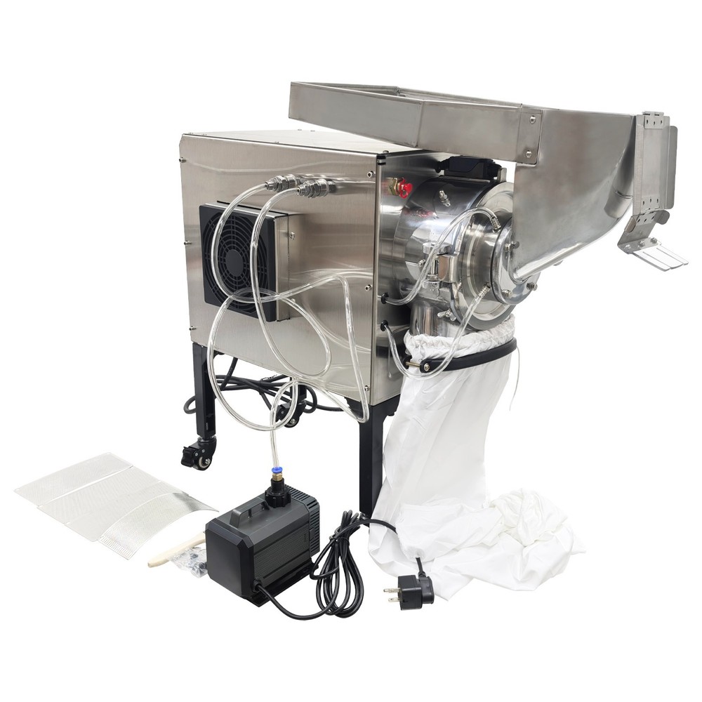 220V Horizontal Continuous Feeding Type Pulverizer Grinder Grain Mill Grinder