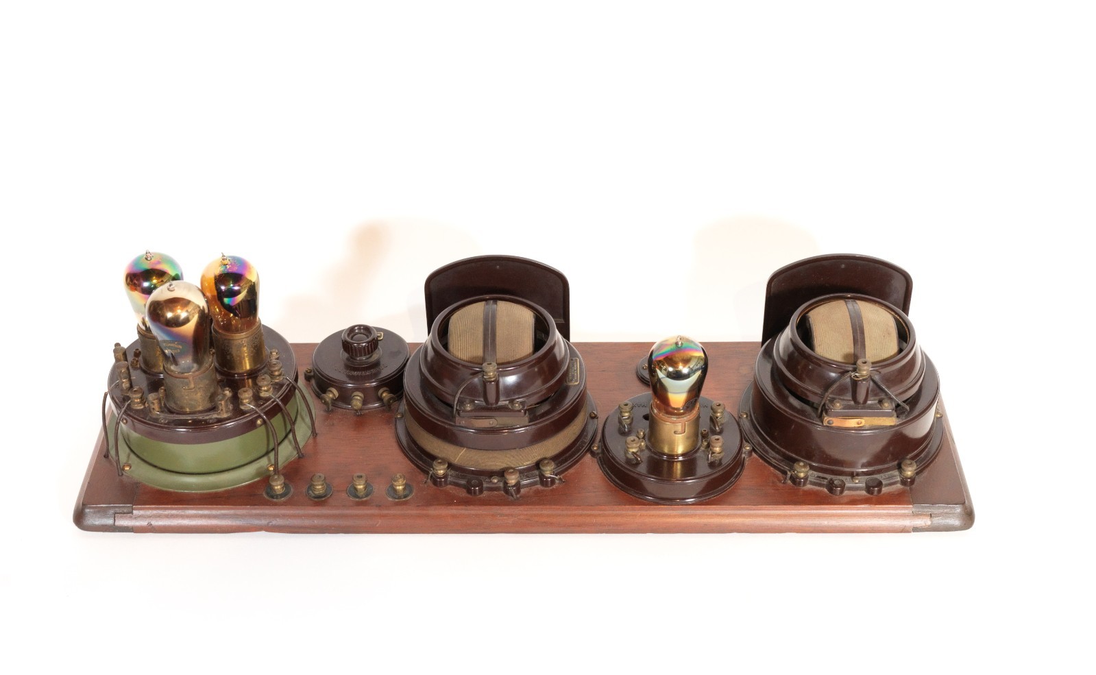 Exceptional 1924 Atwater Kent Model 9 Breadboard Radio w/Rainbow Tubes * Works