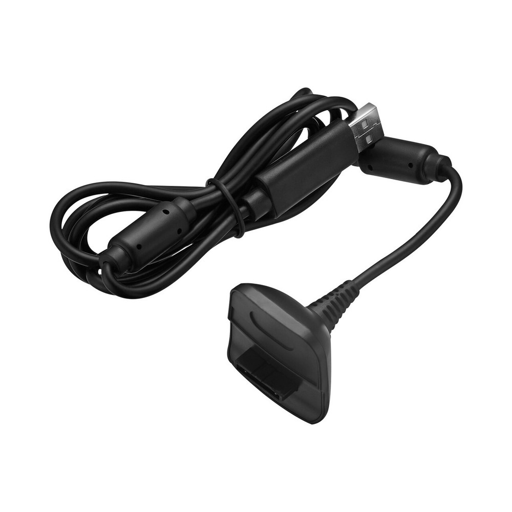 2 Battery Pack & Charger Dock For Microsoft Xbox 360 Wireless Controller Black