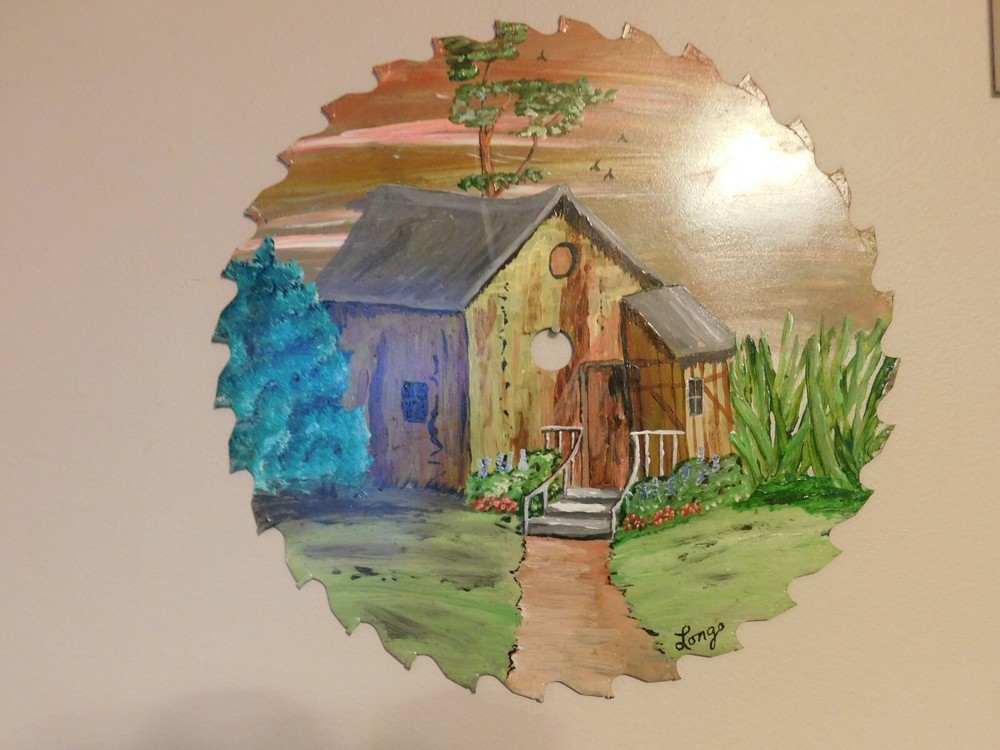 OOAK hand painted on 10 inch blade