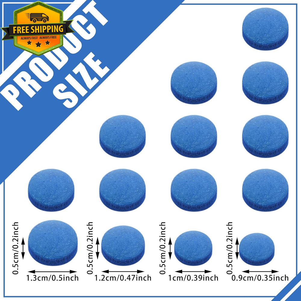 Pool Cue Tips 20 Pack Replacement Billiard Stick Tips with Box