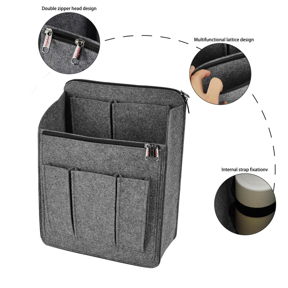 Large Capacity Backpack Organizer Insert - Felt Storage Insert for 10"+ Backp...