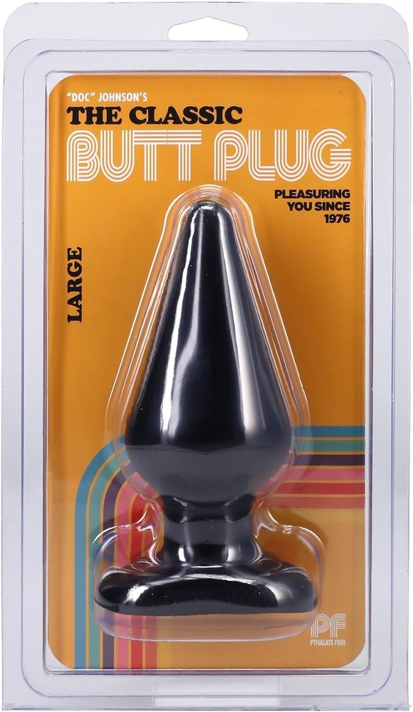 Doc Johnson Anal Plug, Large, Black