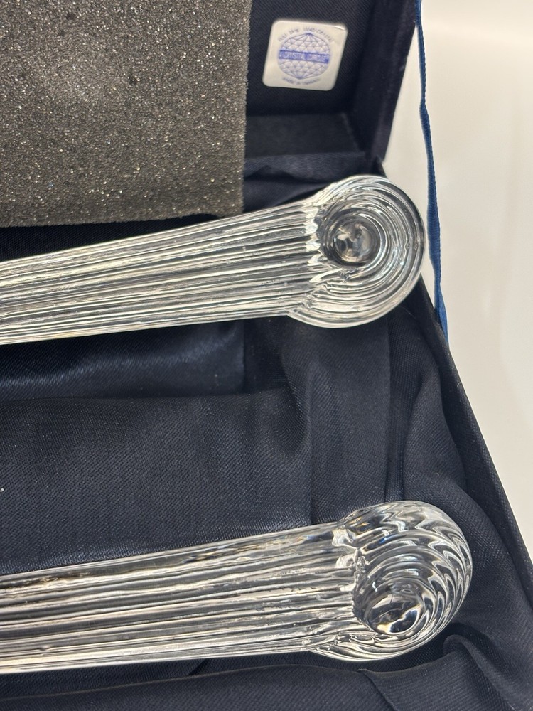 Things Remembered Crystal Handled Wedding Cake Serving Set