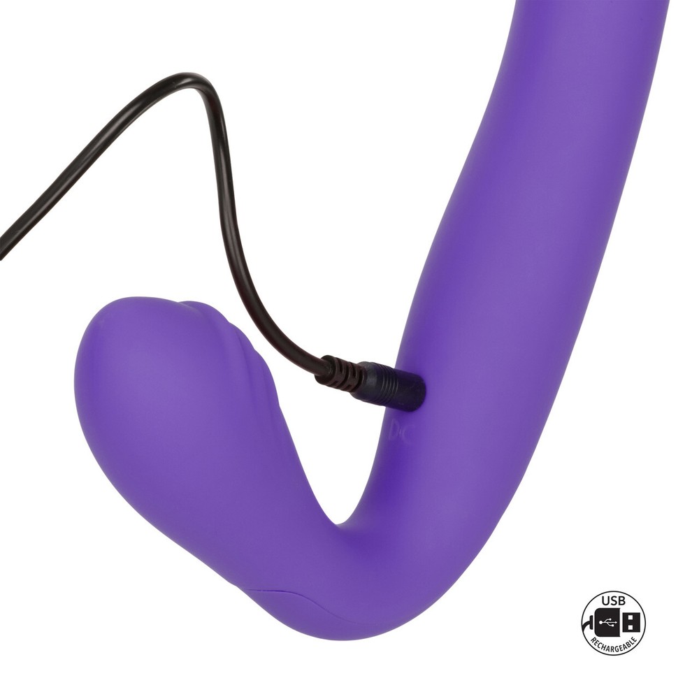 Rechargeable Vibrating Strapless Strap-On Dildo Harness Wireless Vibrating Dildo