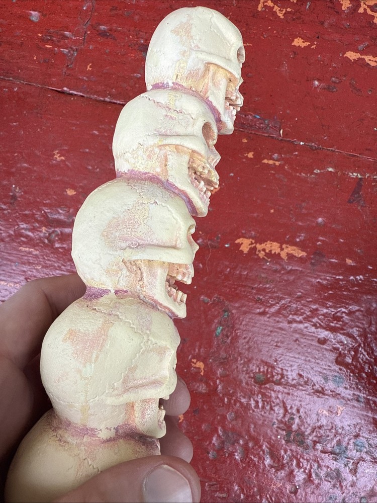 Vintage Skull Stack 2002 Y2K Plastic T.S.S. 9”