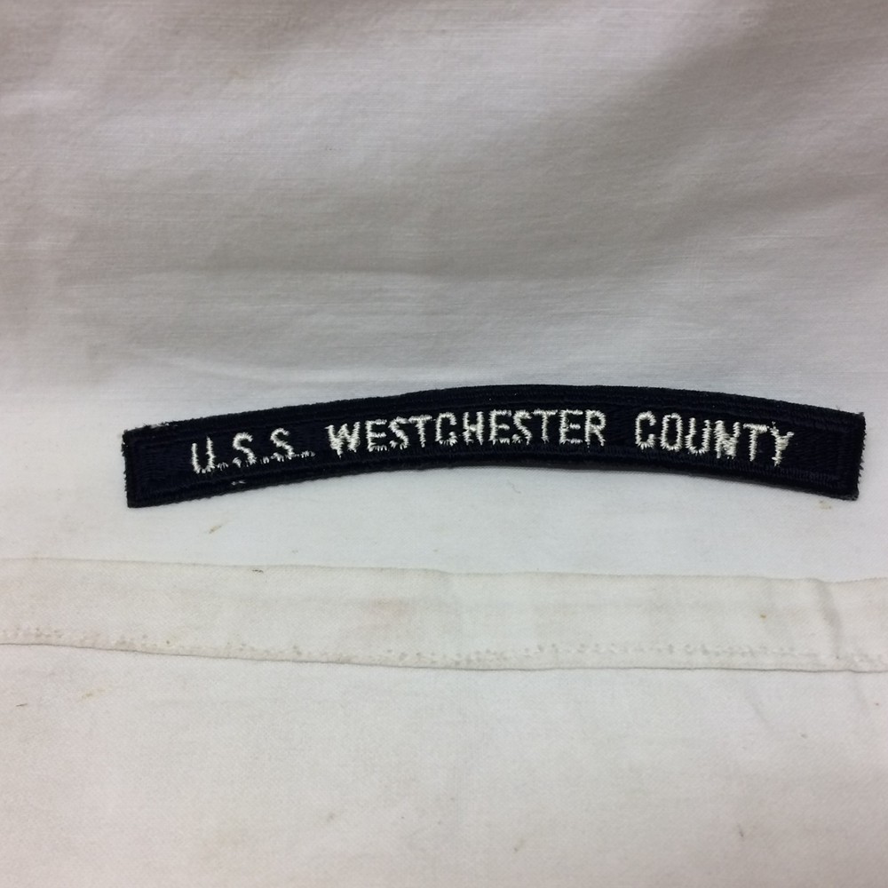Vintage Navy Patch USS Westchester Shoulder Arc Tab