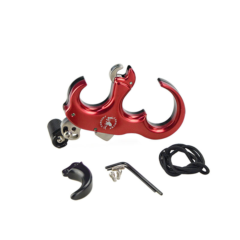TP420 Compound Bow Release Aids 3 4 Finger Thumb Trigger Adjustable Archery Grip