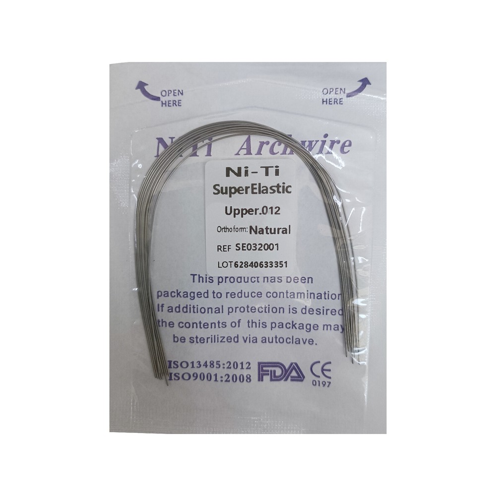 Dental Orthodontic Arch Wire Round/Rectangular Niti Super Elastic Natural
