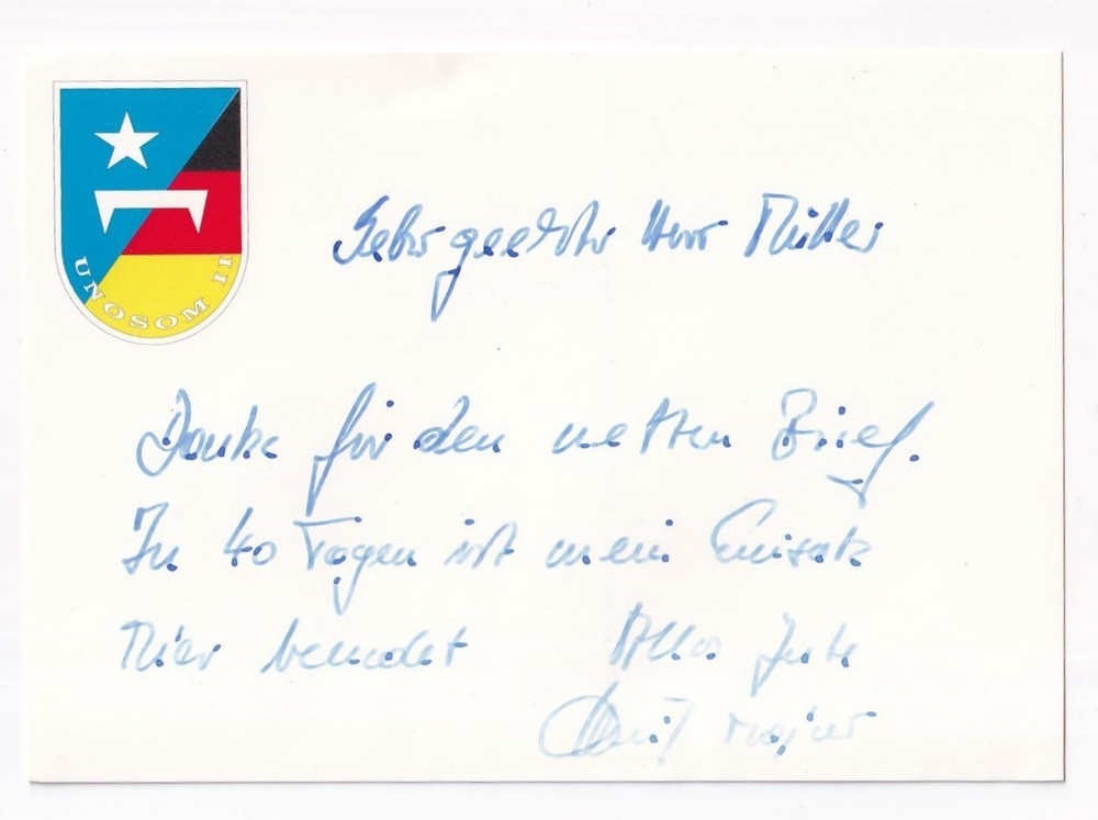 STAMP GERMANY "DEUTSCHE" "UNISOM 2" FELDPOST POSTAL CARD