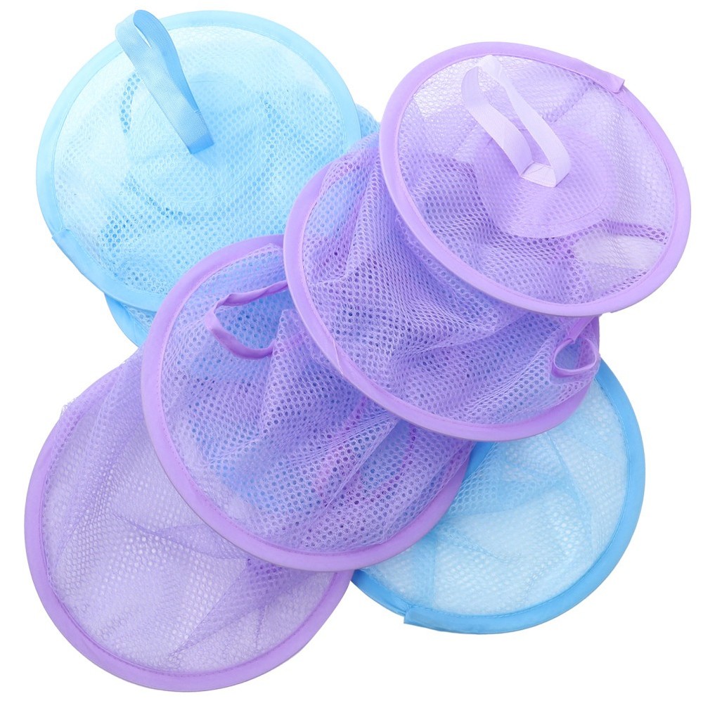 2 Pcs Mesh Hanging Drying Nets Foldable Multi Layer Drying Basket For Socks