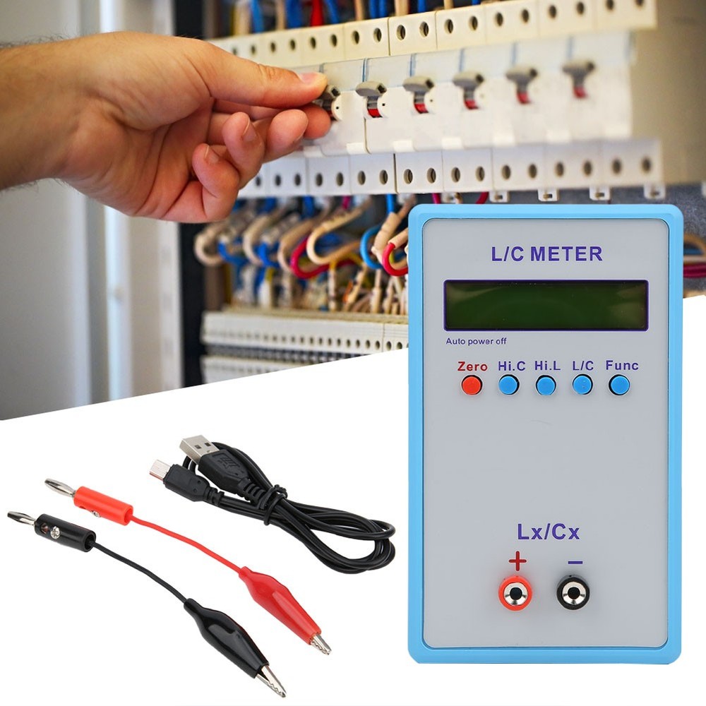 Handheld L/C Meter Compact Inductance Capacitance Multimeter For Electronic Desi