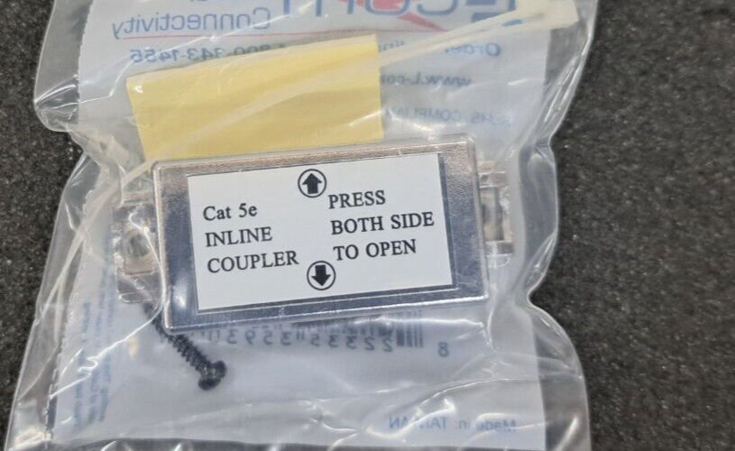 New, L-Com, SMBC110SC5E, Shielded Category 5e Rated Inline Coupler 110 Punch-Dow