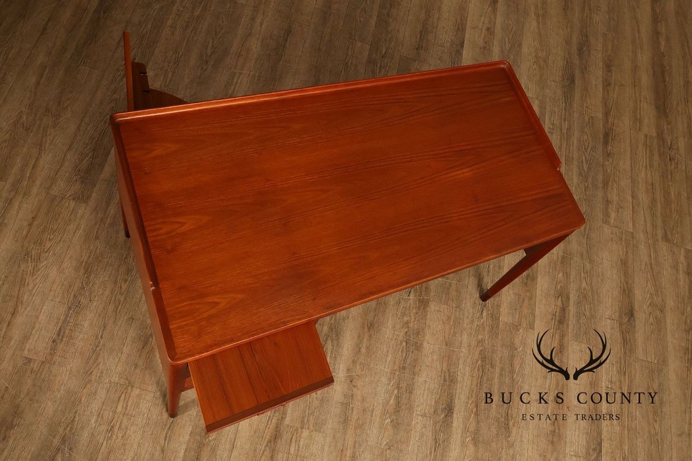 Danish Modern Teak Executive Writing Desk