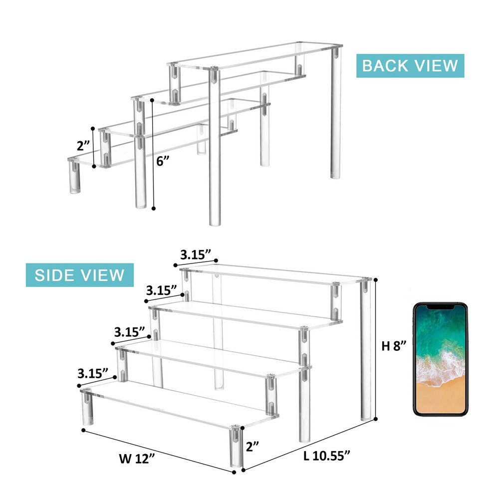 Display Riser Shelf Cupcake Stand – Shelf Cake Stand – Multifunctional and Du...