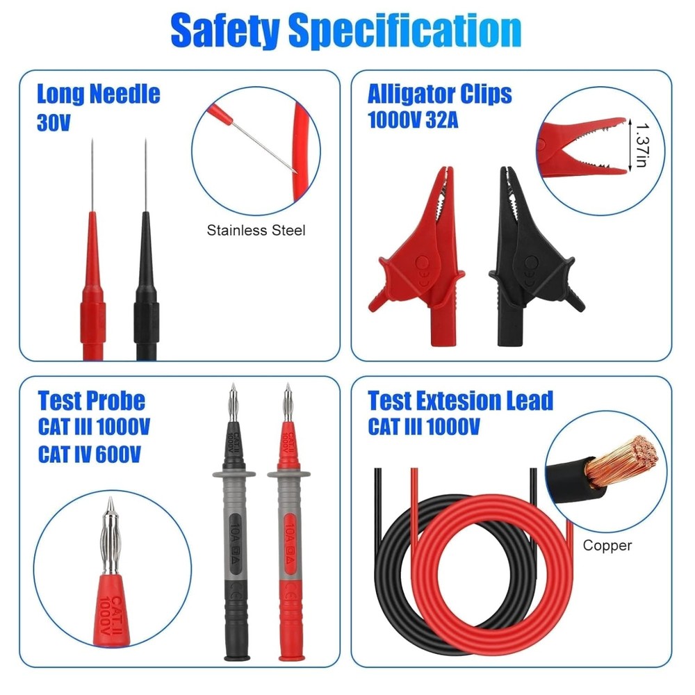Digital Electrical Multimeter  Tools - 25PCS