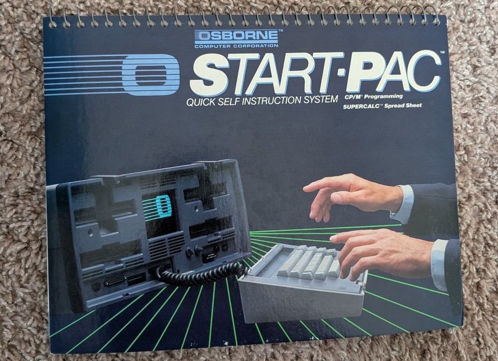 Osborne Computer Start Pac Quick Self Instruction System Wordstar Supercalc CP/M