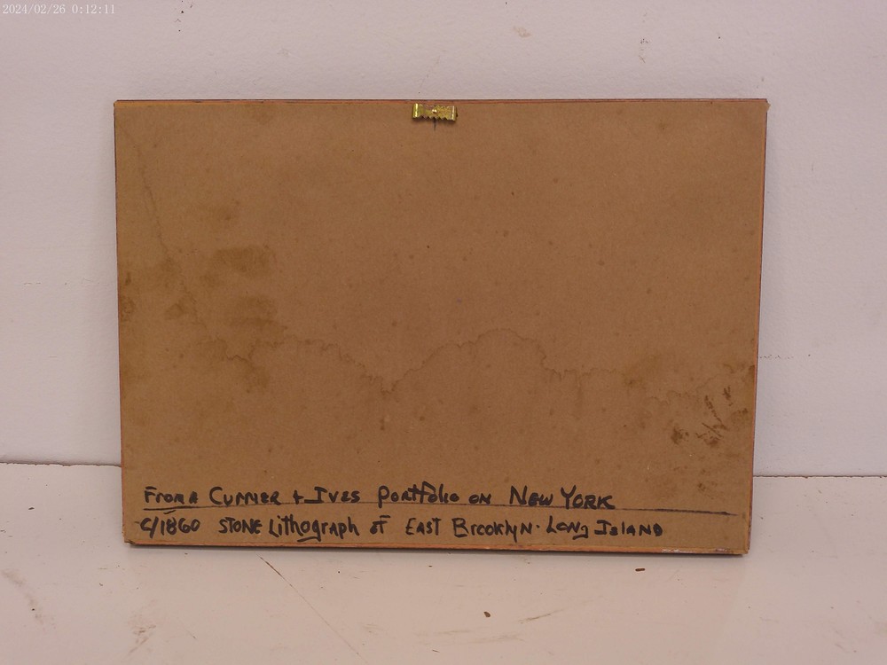 Art Lithograph East Brooklyn Farmhouse