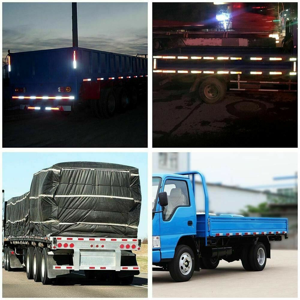 Conspicuity Tape DOT-C2 Approved Reflective Trailer Red White 2”x150’ -1 Roll