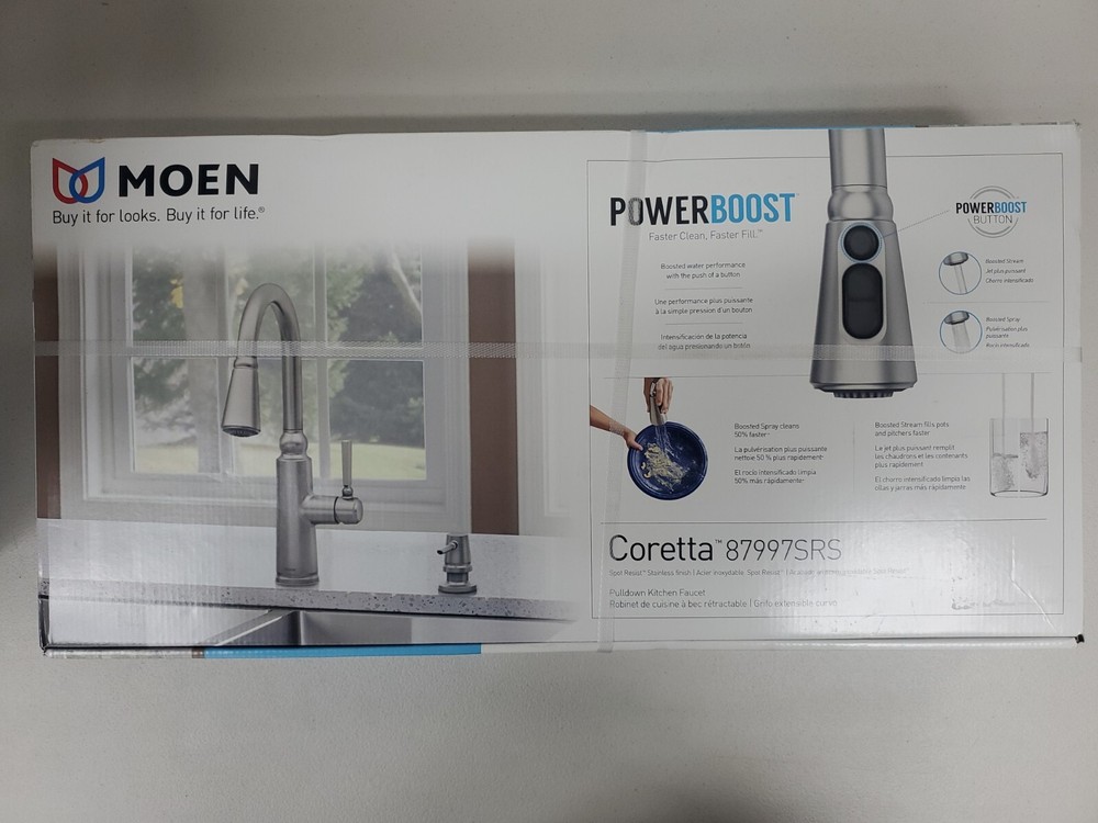 MOEN ￼ 87997SRS Kitchen Faucet Single-Handle Pull-Down Spray in Stainless