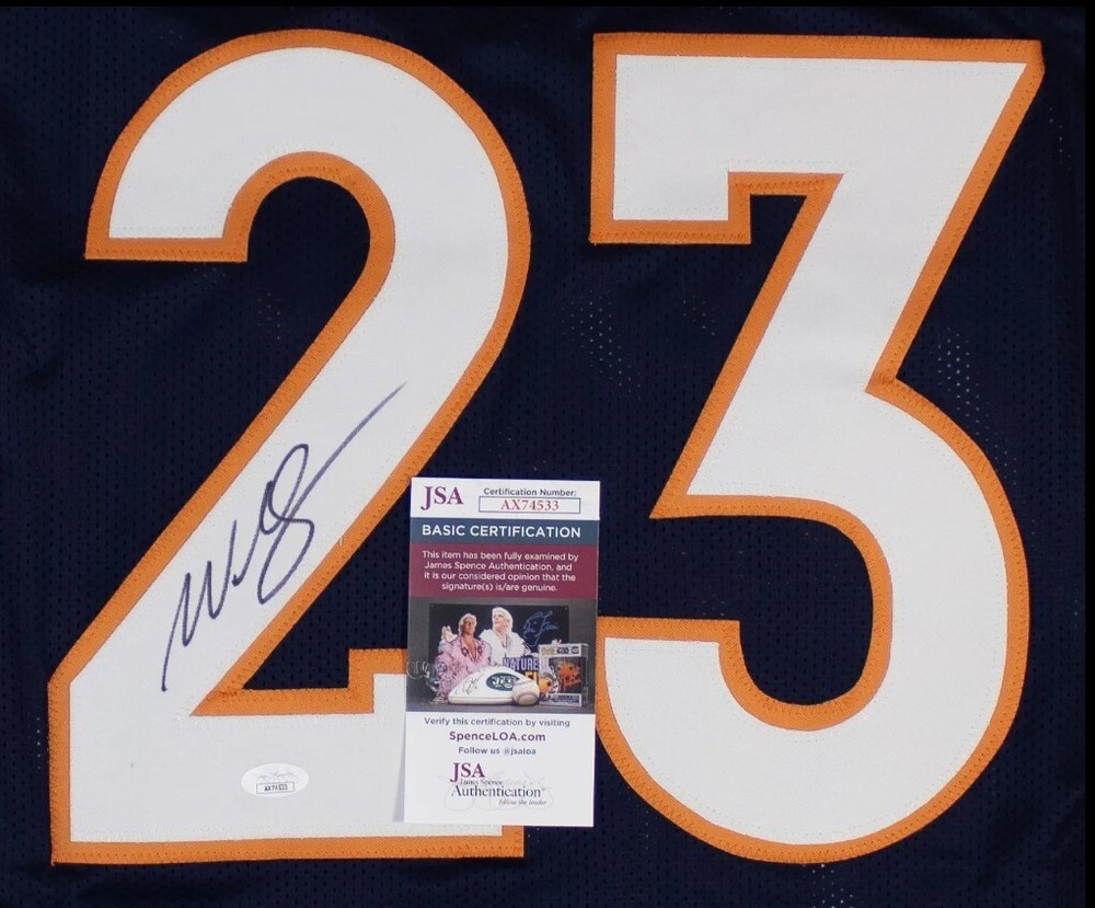 WILLIS McGAHEE Signed Denver Broncos Custom XL Jersey (JSA Basic COA)
